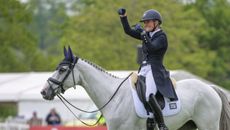 61 Lara de Liedekerke-Meier riding Hooney d'Arville during the dressage phase of the MARS Badminton Horse Trials at Badminton, near Tetbury in Gloucestershire in the UK between 6 - 10 May 2026
