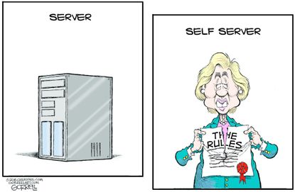Political Cartoon U.S. Hillary Emails