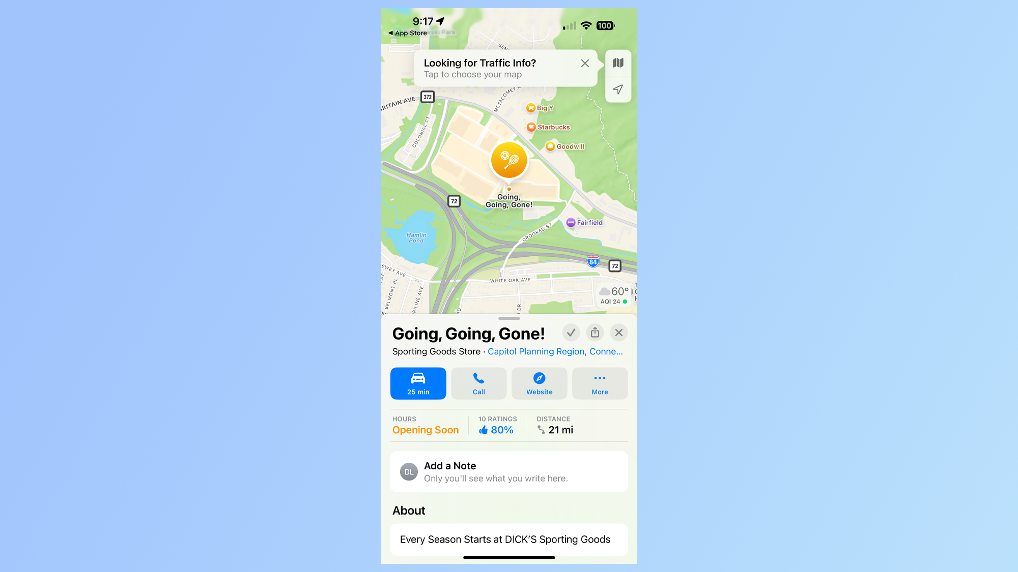 Apple Maps notes