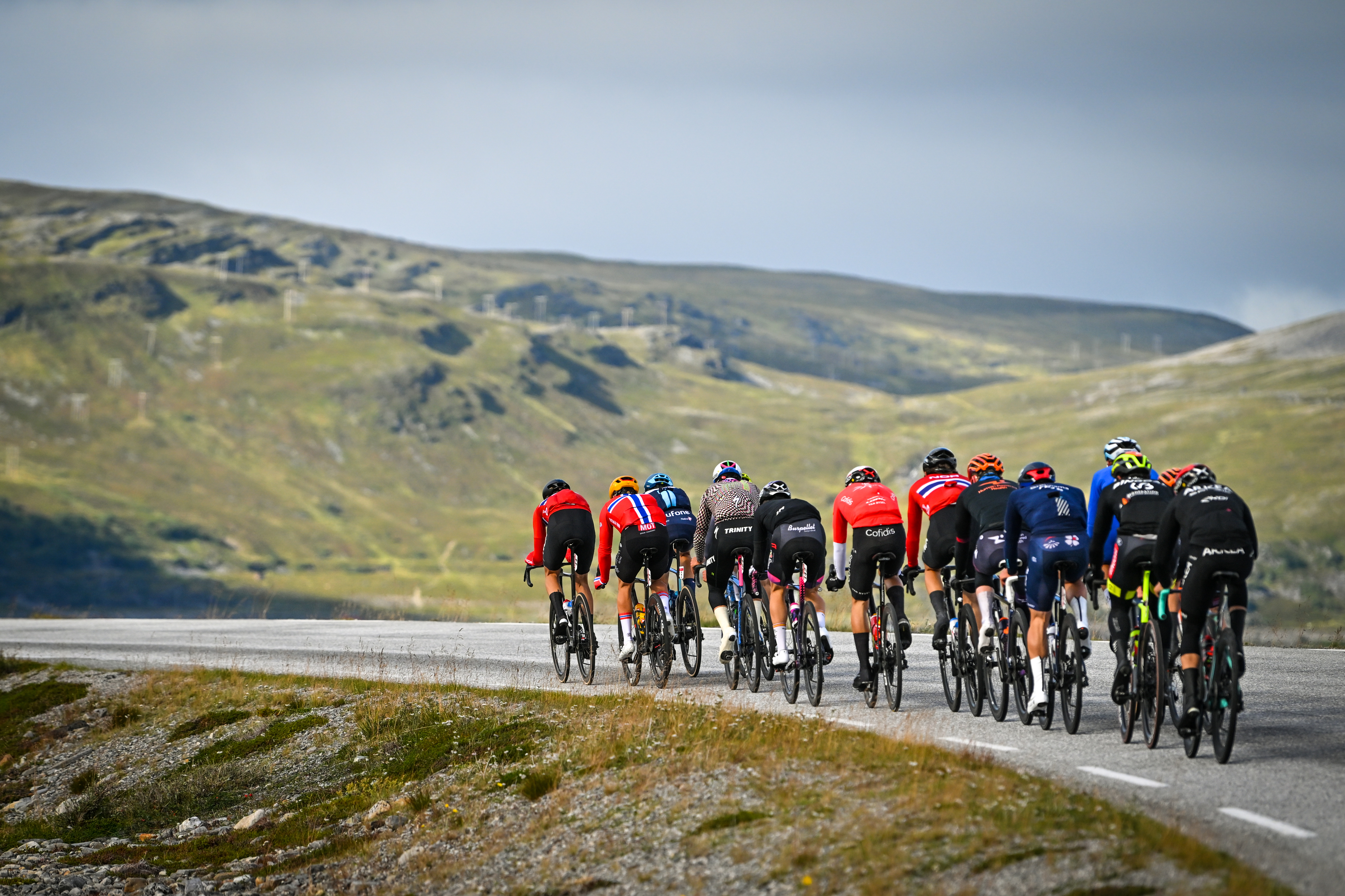 Peloton at the Arctic Tour of Norway