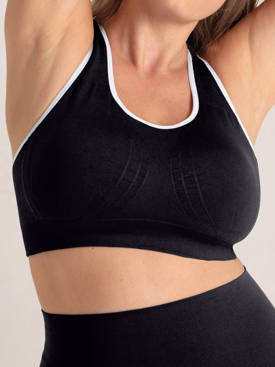Truekind&amp;reg; Seamless Racerback Sports Bra