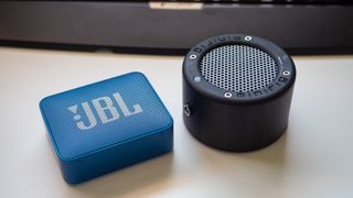 The JBL GO 2 (left) and the Minirig Mini (right).