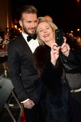David Beckham at The BAFTA Awards 2015