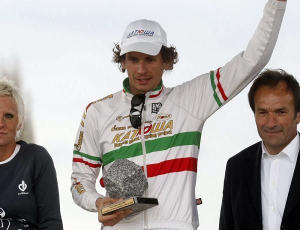 Filippo Pozzato (Katusha) was awarded the special Ballerini prize at Paris-Roubaix