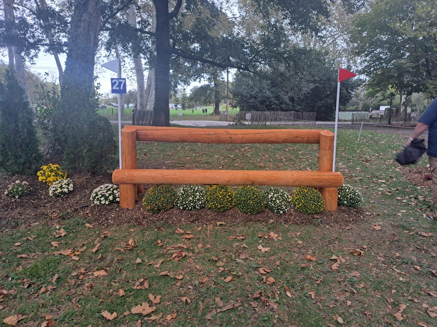 Pictured fence 27 of Pau Horse Trials cross-country course 2023