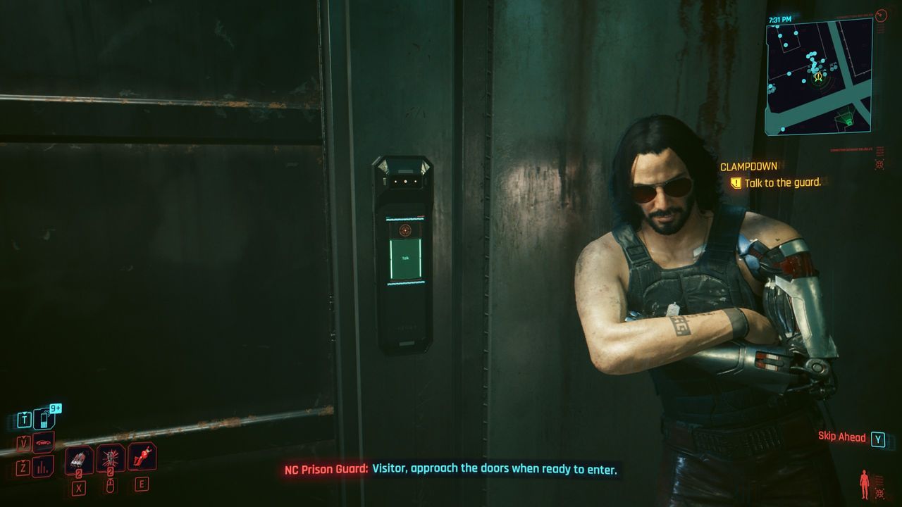 Cyberpunk 2077 King's outfit - Entering prison