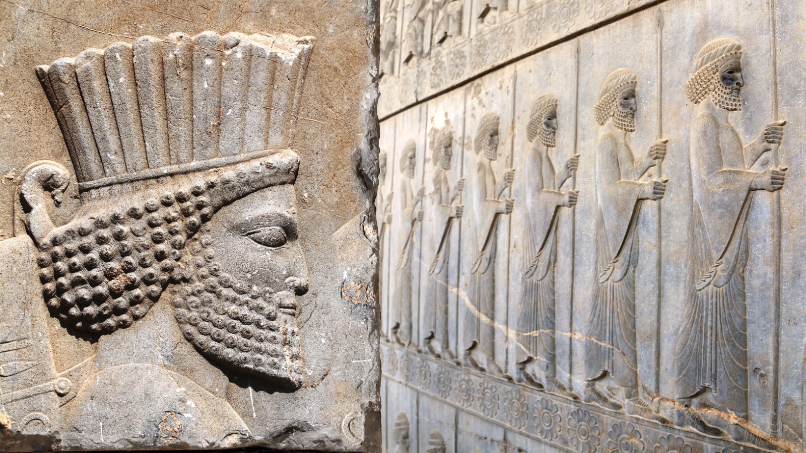9th Century B.C Assyrian God Ashur Nimrud Wall Sculpture 