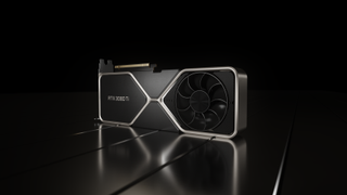 Nvidia RTX 3080 Ti sobre un fondo negro