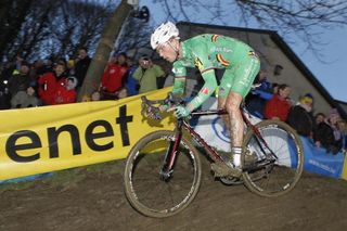 Sven Nys on his way to winning the 2012 Belgian cyclo-cross nationals