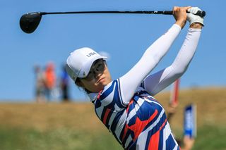 Rose Zhang in final round action at the Olympics