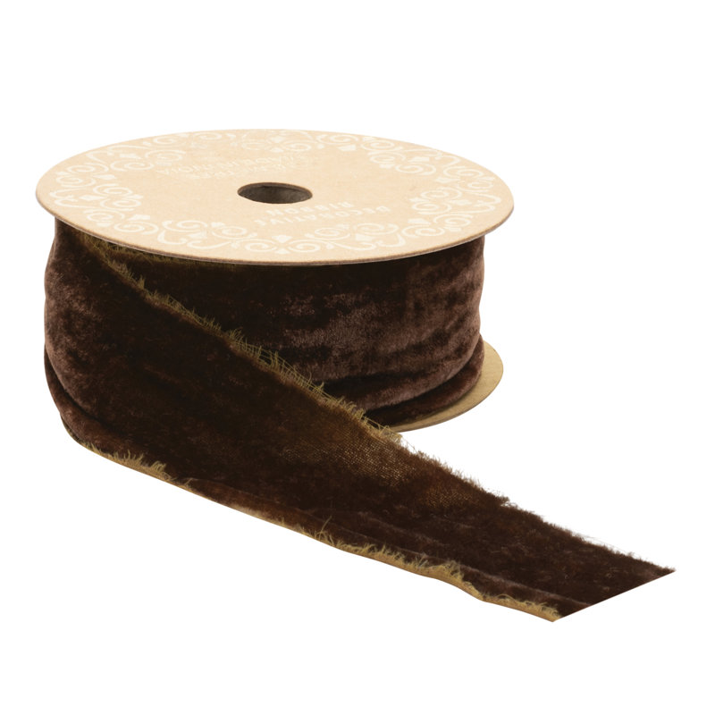 Ophelia &amp;amp; Co. Raw Edge Velvet Ribbon | Wayfair