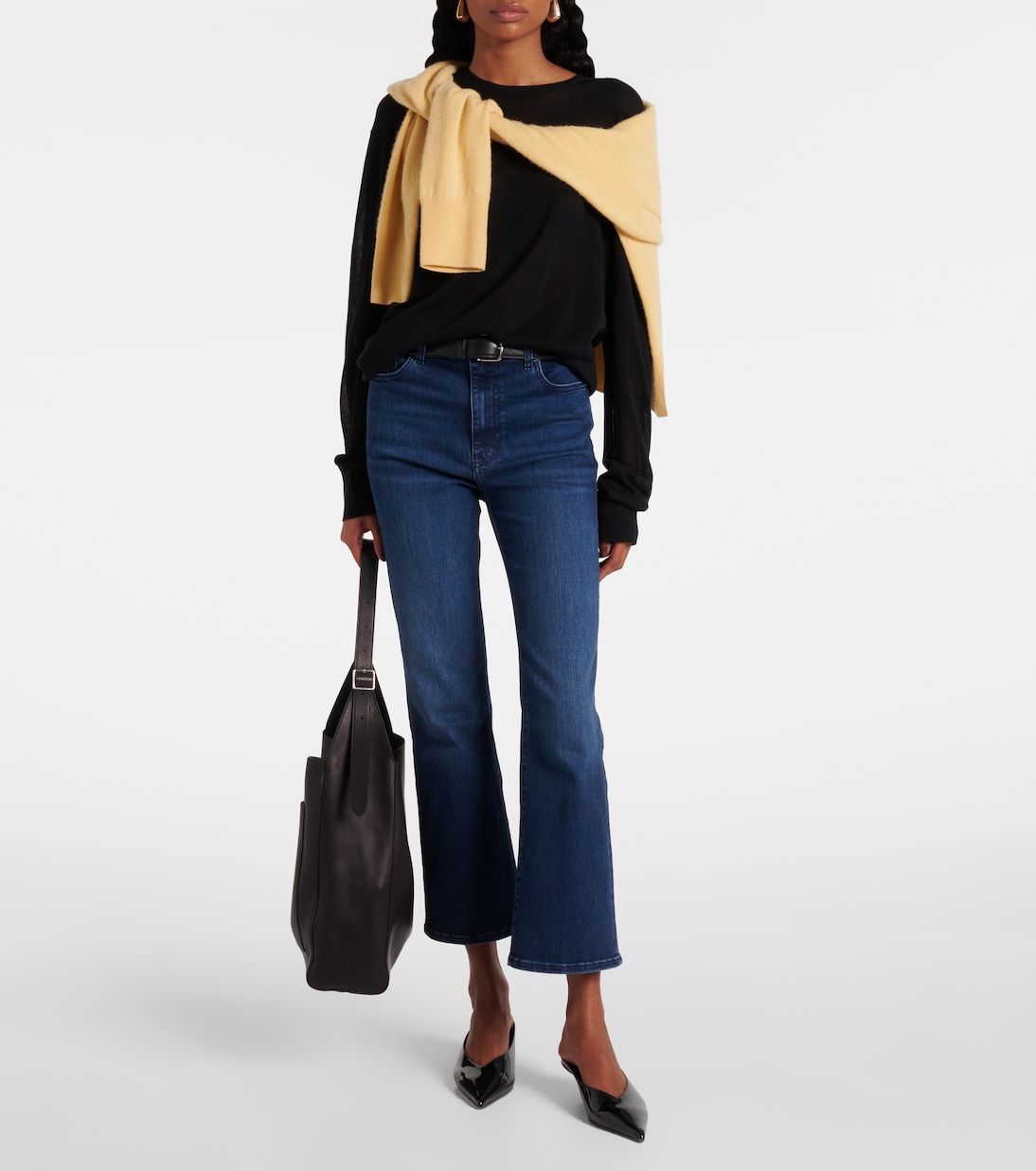 Reboot Crop High-Rise Bootcut Jeans