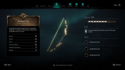 Assassin's Creed Valhalla Nodens Arc Isu bow