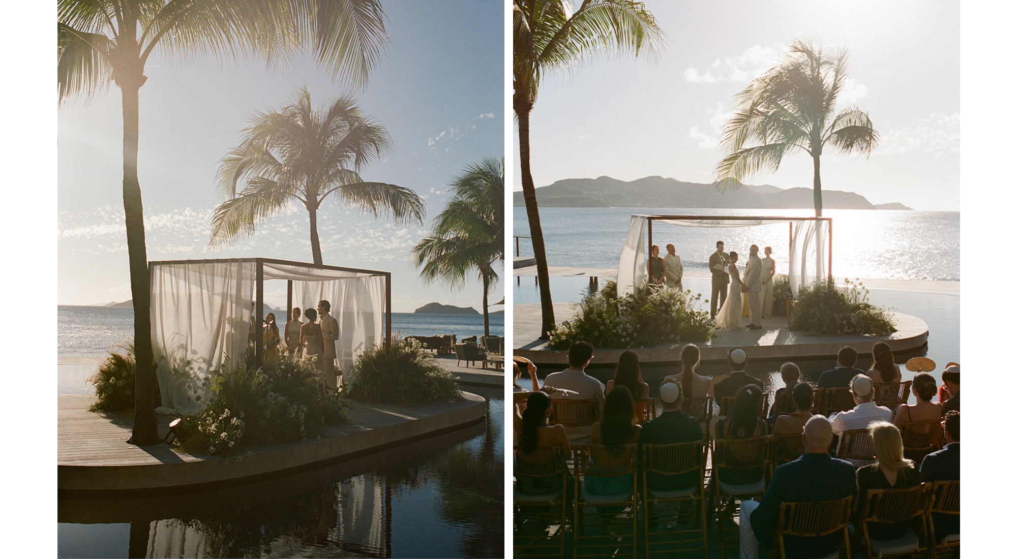 Detailed shots of the chuppah.