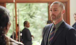 Jake McLaughlin as Michael at a crime scene in Will Trent
