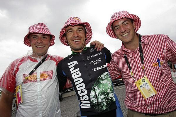 Yaroslav Popovych (Discovery Channel) celebrates.