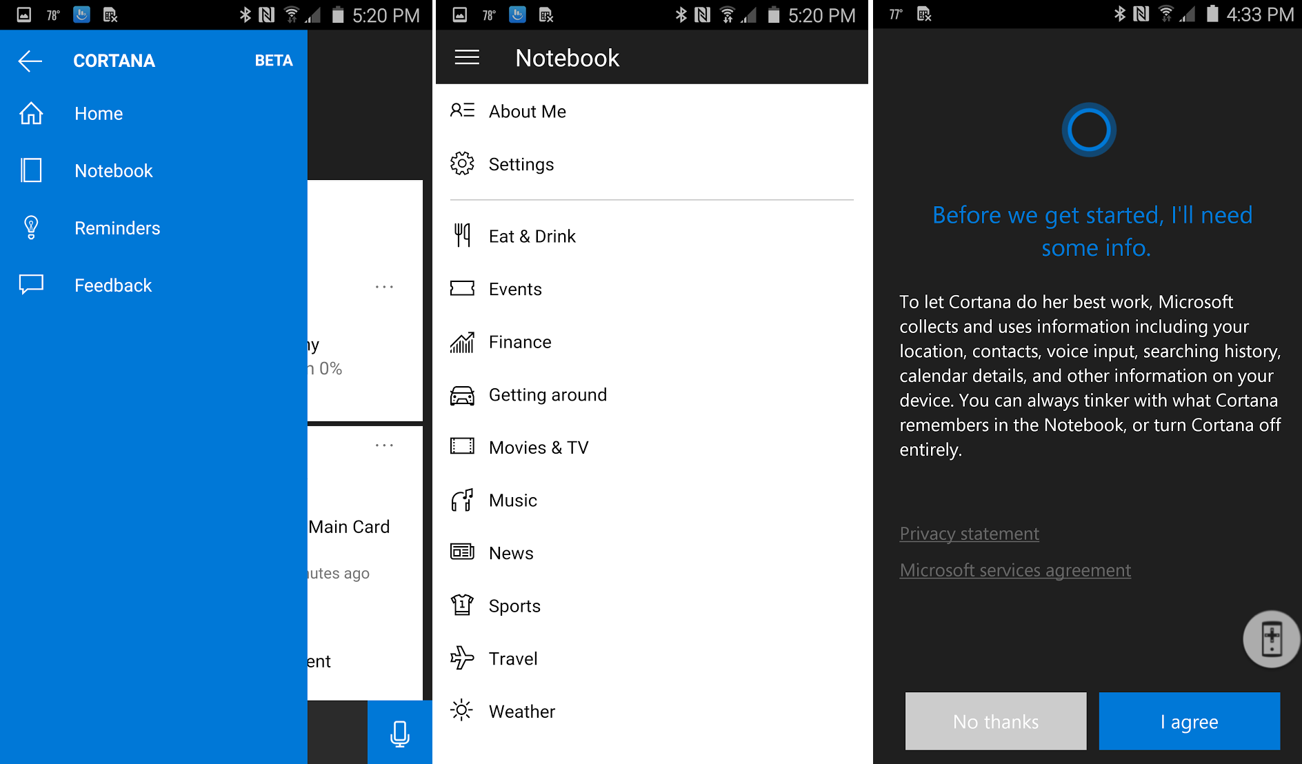 Cortana for Android hands-on and Windows 10 Mobile comparison | Windows ...