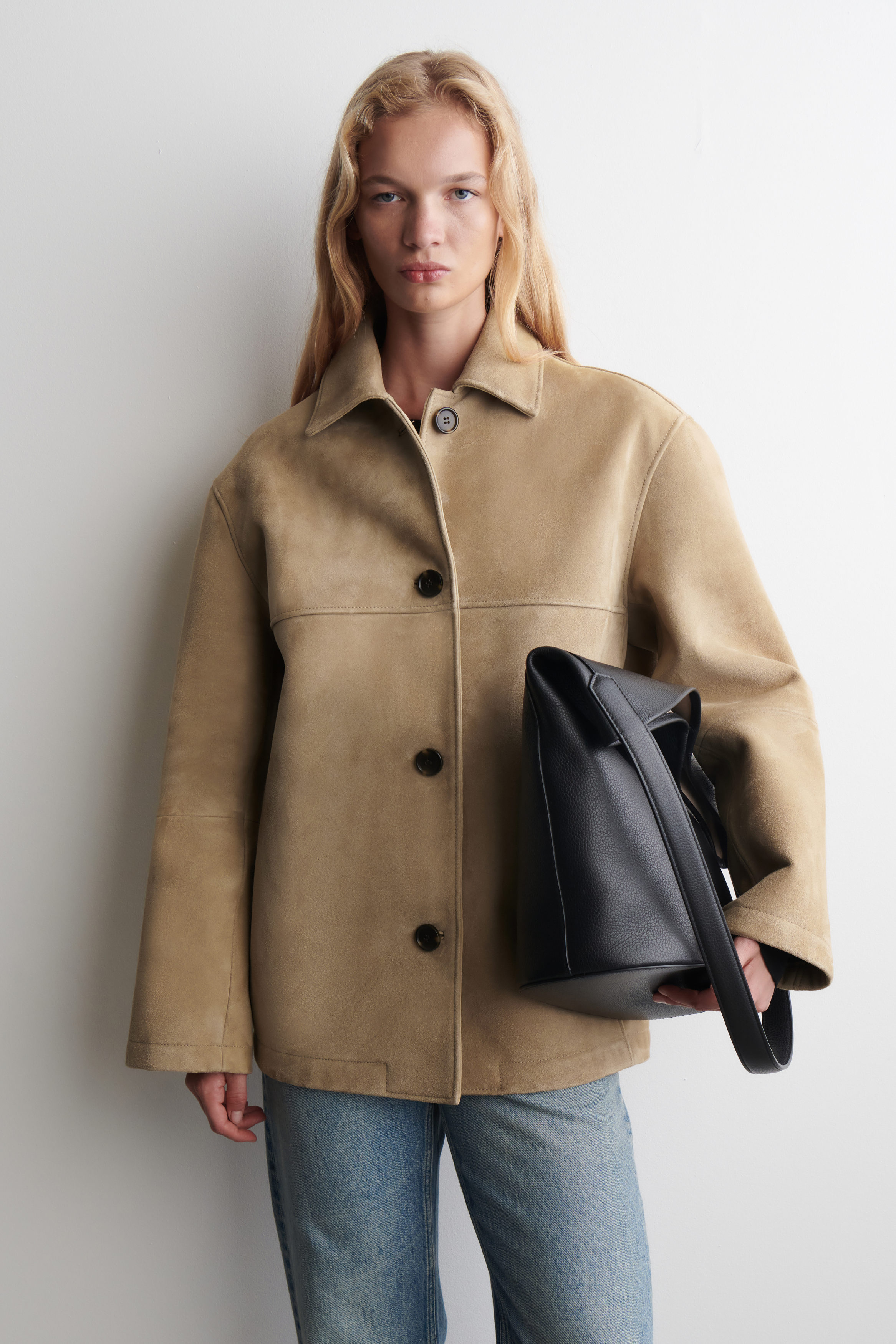 Collared Suede Jacket