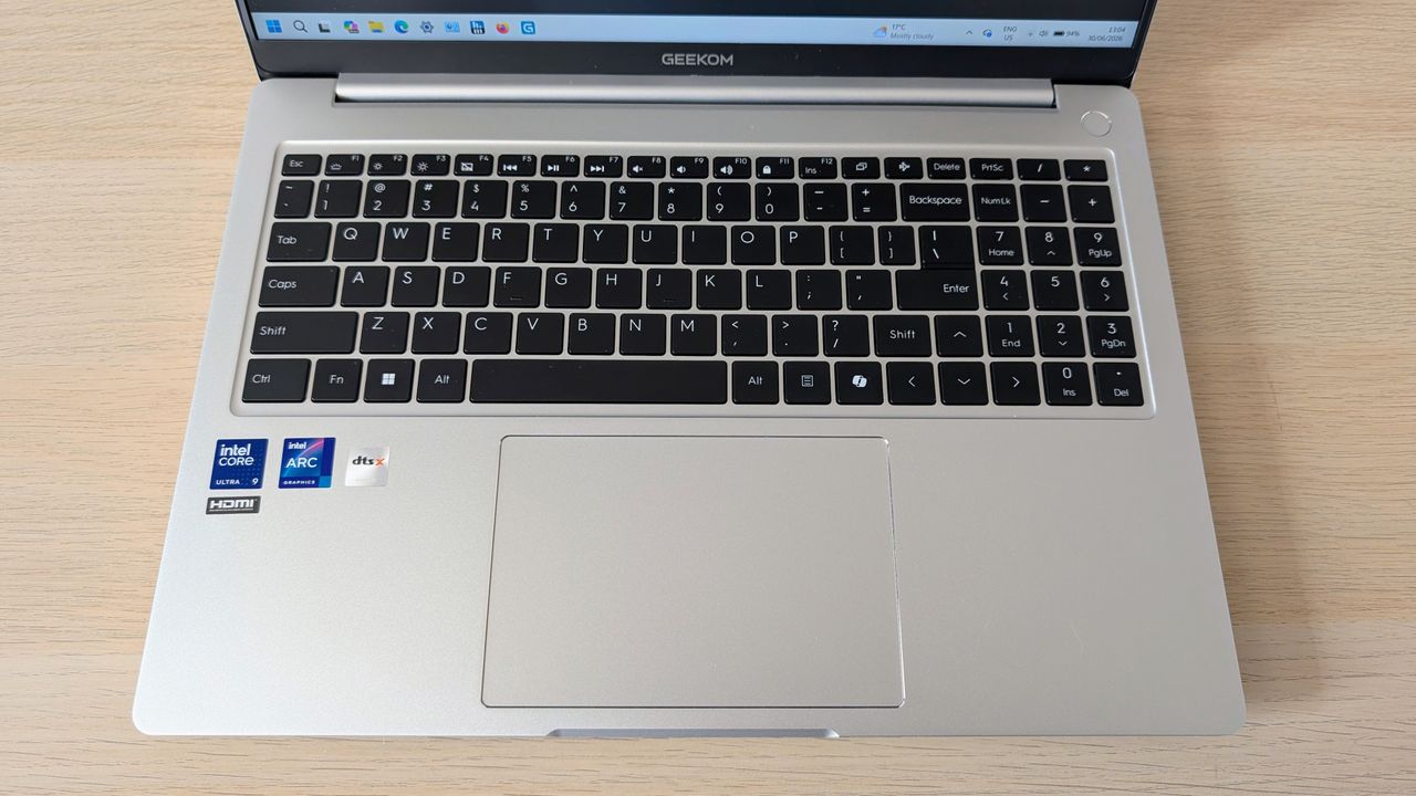 The Geekom A16 on a desk