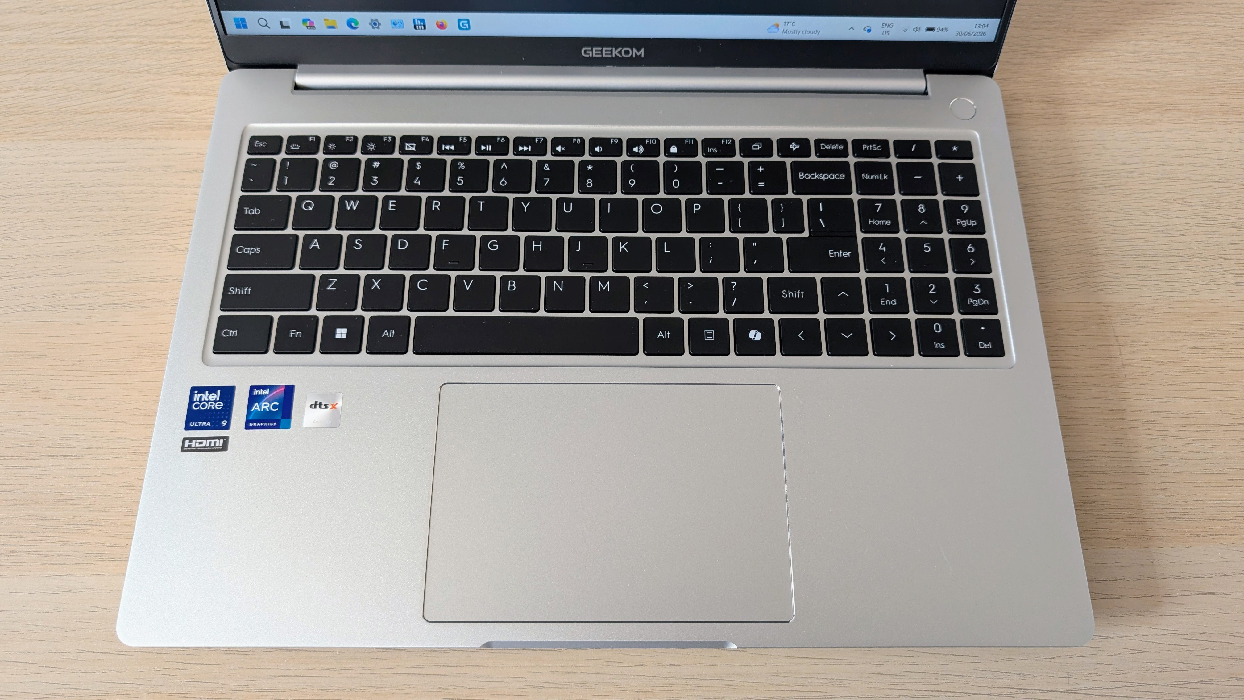 The Geekom A16 on a desk