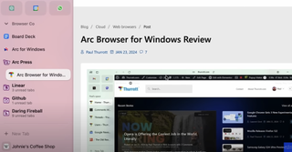 Arc Browser smart folders