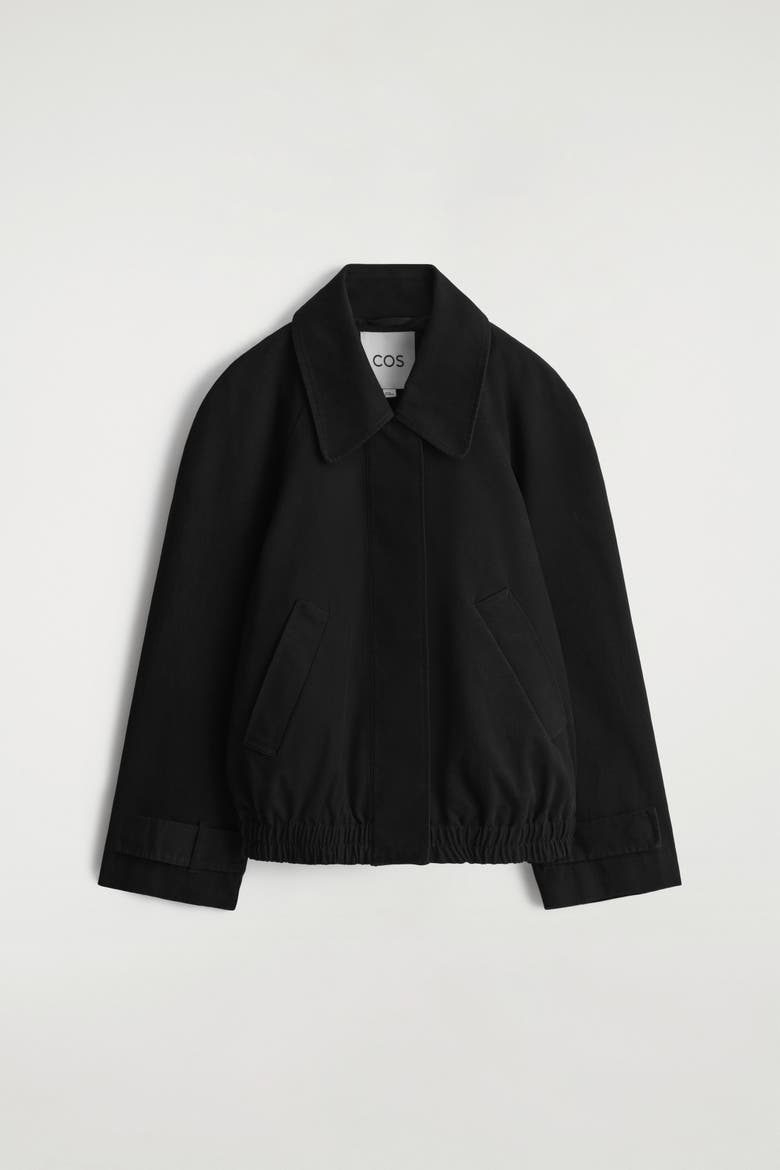 Rounded Cotton Blouson Jacket