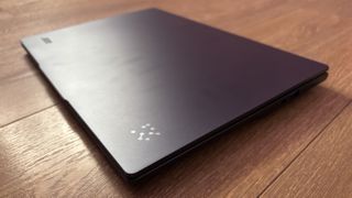 Acer Aspire 14 AI laptop closed to show its black exterior