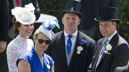 Kate Middleton, Zara Phillips, Mike Tindall and Prince William