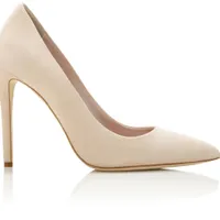 Rebecca Suede Court Heels in Blush, $465 (£425) | Emmy London