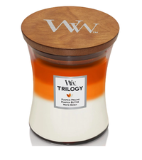 3. Woodwick Medium Jar Pumpkin Gourmand Trilogy | Was $29