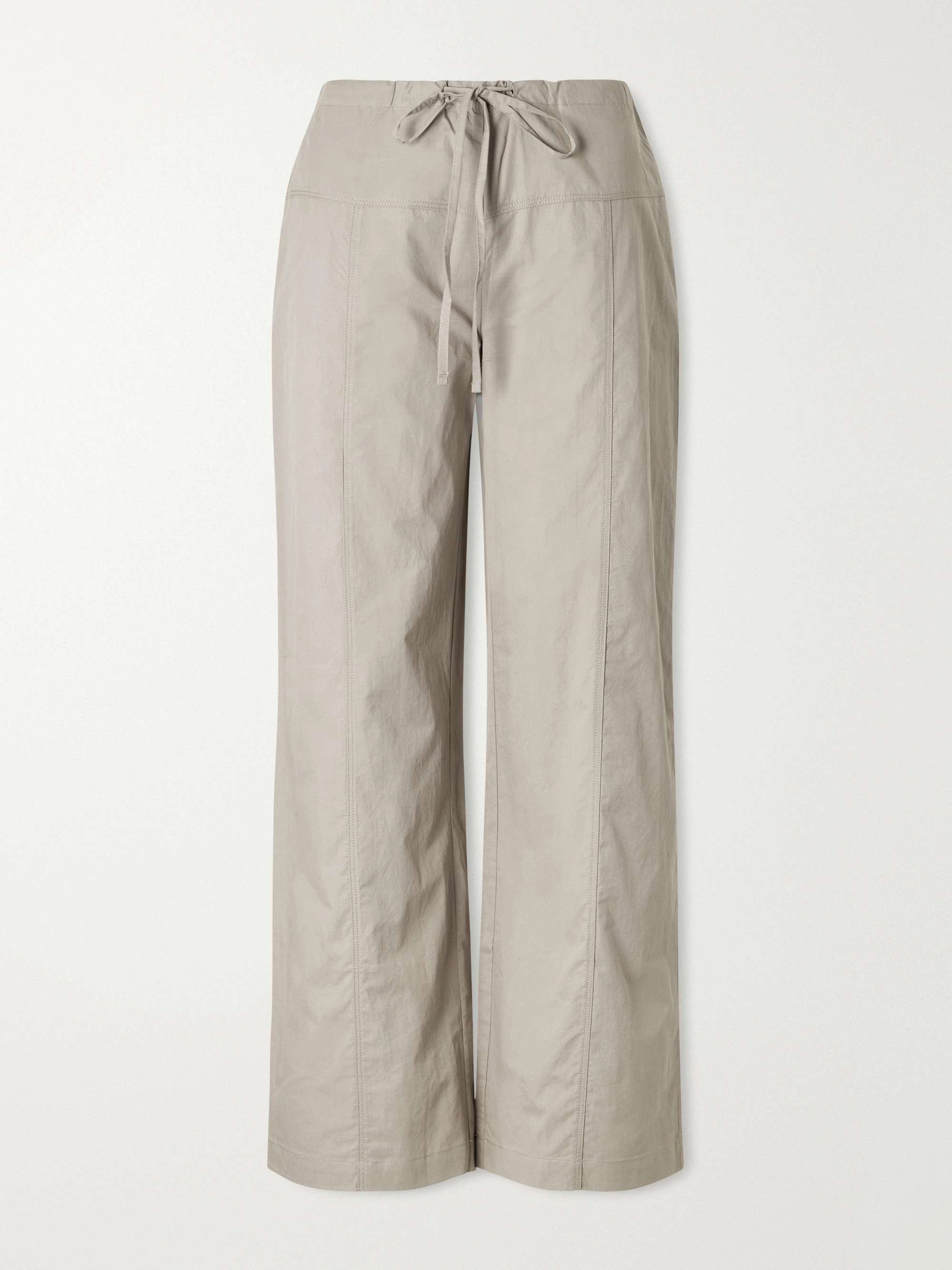 Seam Organic Cotton Straight-Leg Drawstring Pants