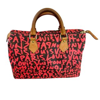 Louise Vuitton Pink Graffiti Speedy Handbag, M2134.006829 Kd