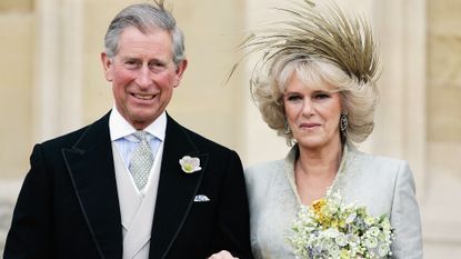 Prince Charles and Camilla Parker-Bowles at their 2005 wedding