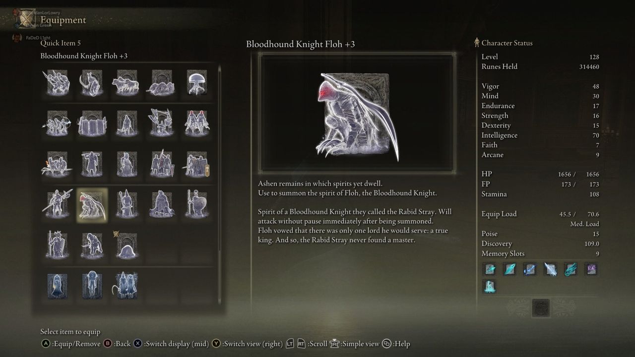Elden Ring Bloodhound Knight Floh