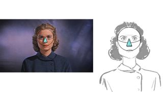 How to draw a head: Straight on