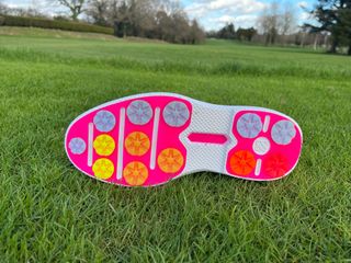 The outsole of the G/FORE Gallivan2r