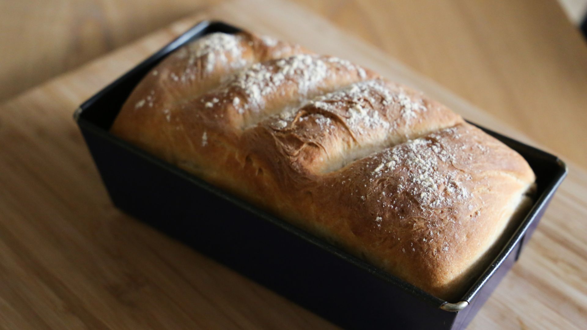 Freshly baked loaf of bread