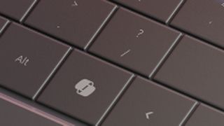 Microsoft Copilot keyboard closeup