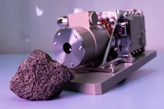 The Close-Up Imager (CLUPI) camera set to launch on the European Space Agency's ExoMars rover in 2020 practices for its Mars mission by studying a Martian meteorite. Named "Exhibit 0102.226," the meteorite was discovered in Oman in 2001. Scientists at ESA's ESTEC technology center in the Netherlands loaned the space rock from the Natural History Museum in Bern, Switzerland, to help prepare CLUPI for the Red Planet.