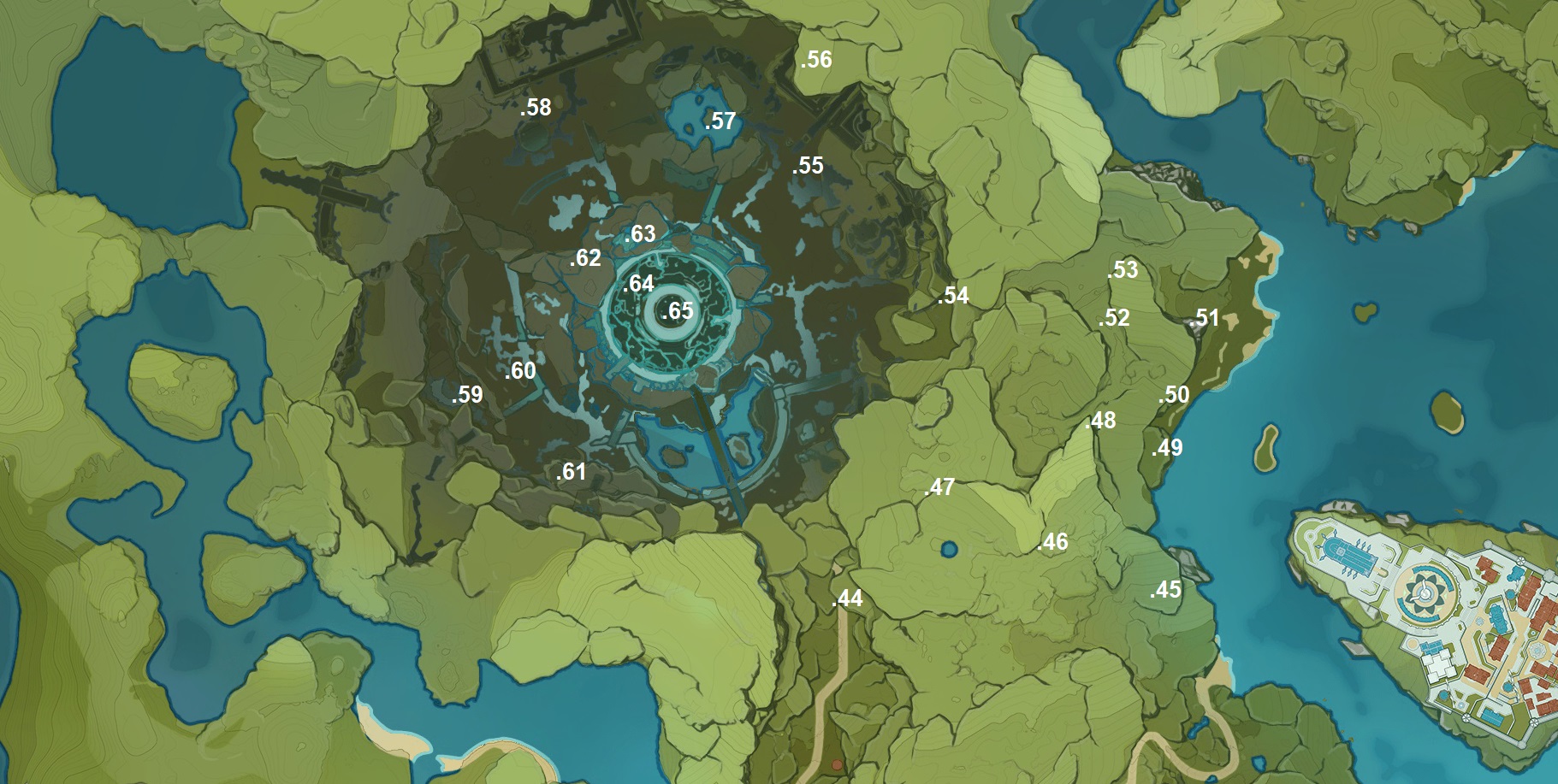 Genshin Impact map Inazuma first look Kaiju Gaming