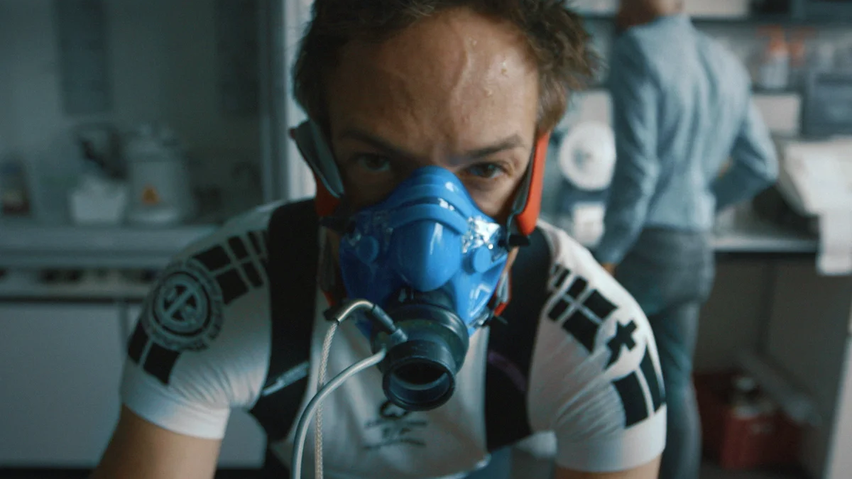 A still from the documentary Icarus