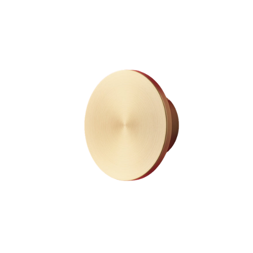 Smaller Helios Ip44 Wall Light in Brushed Gold Aluminium