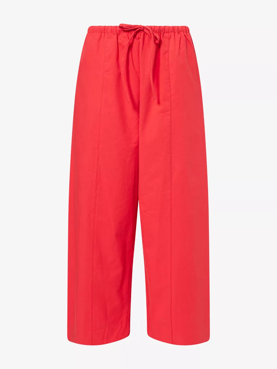 Ina Relaxed-Fit Cotton Trousers - 6