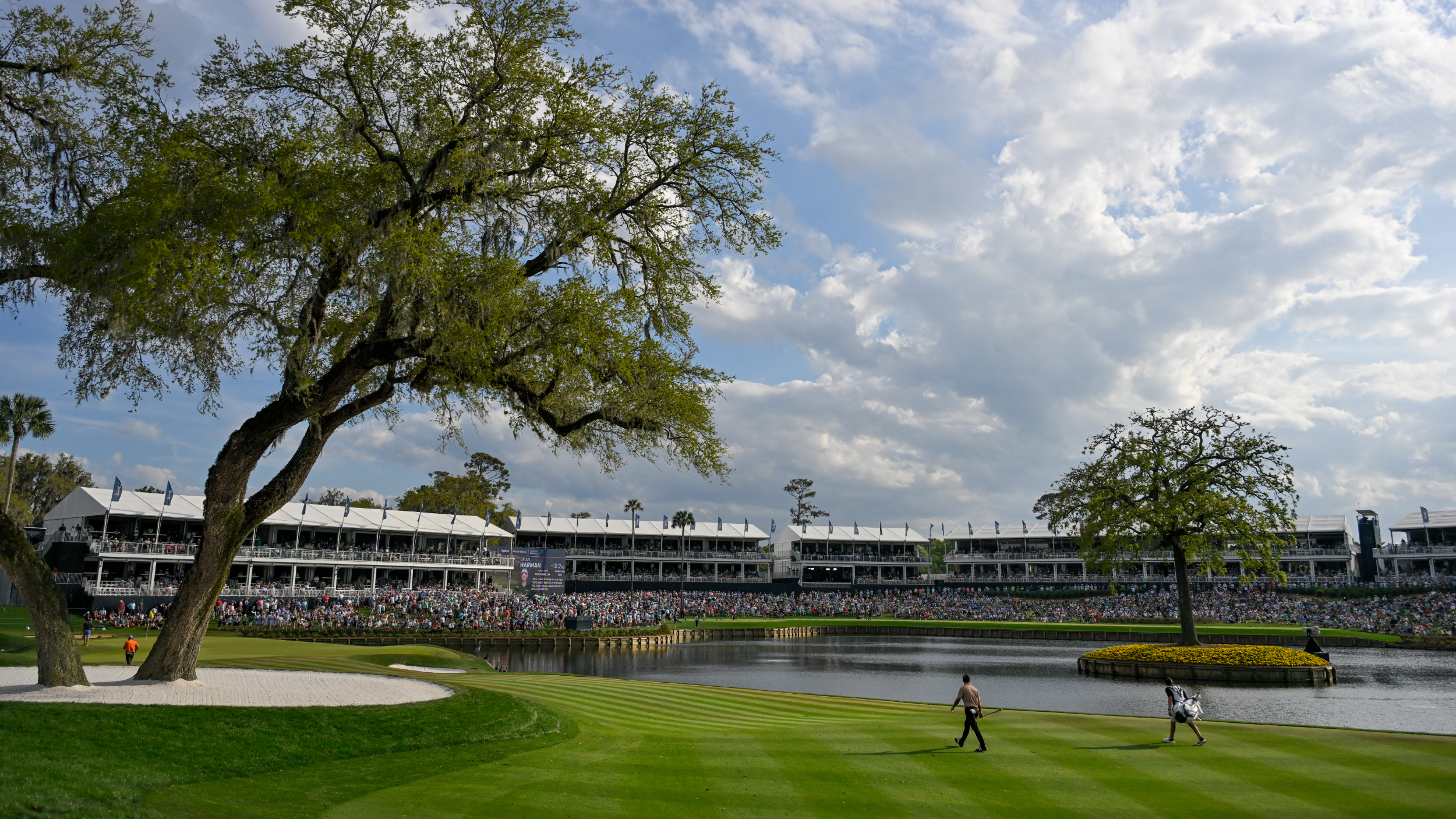The 16th fairway at TPC Sawgrass