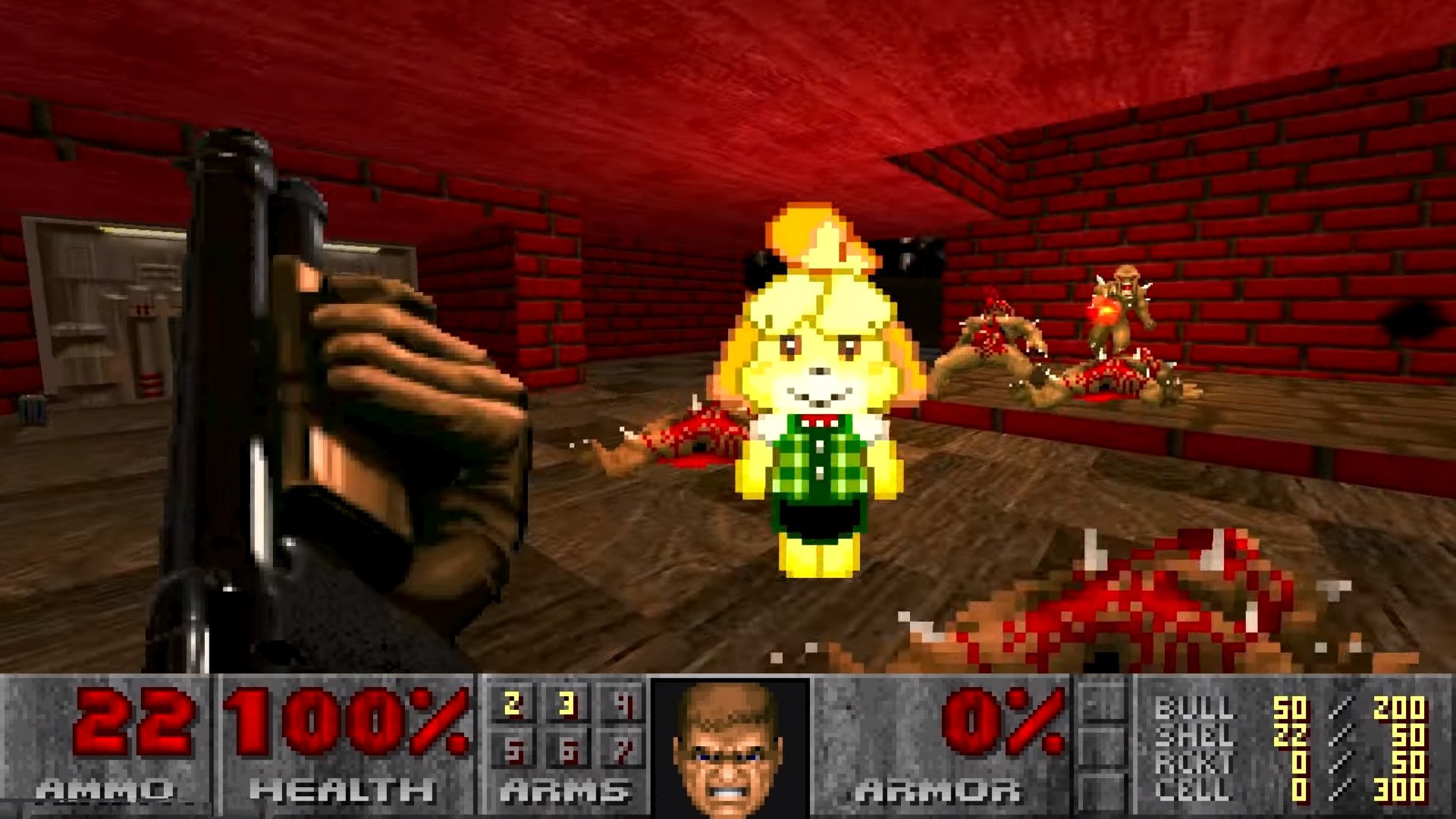 Beat the gloom by putting Isabelle from Animal Crossing in DOOM with this  PC mod | Windows Central