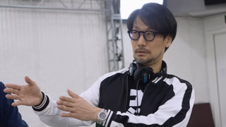 Hideo Kojima directing a mocap session.