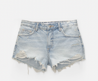 RIPPED DENIM SHORTS