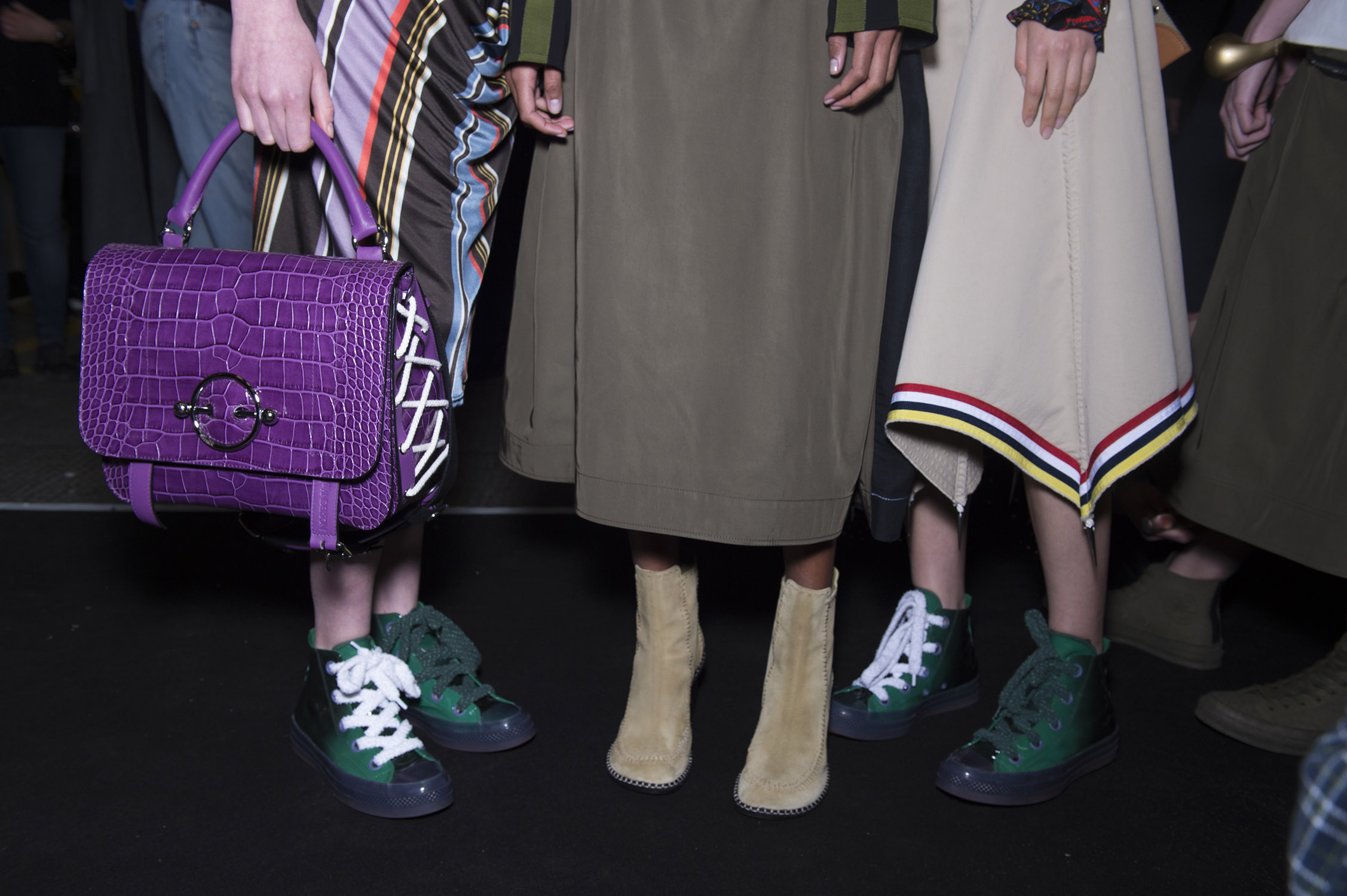 JW Anderson A/W 2018 backstage at catwalk show.