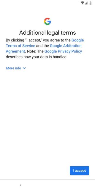 Google legal agreements