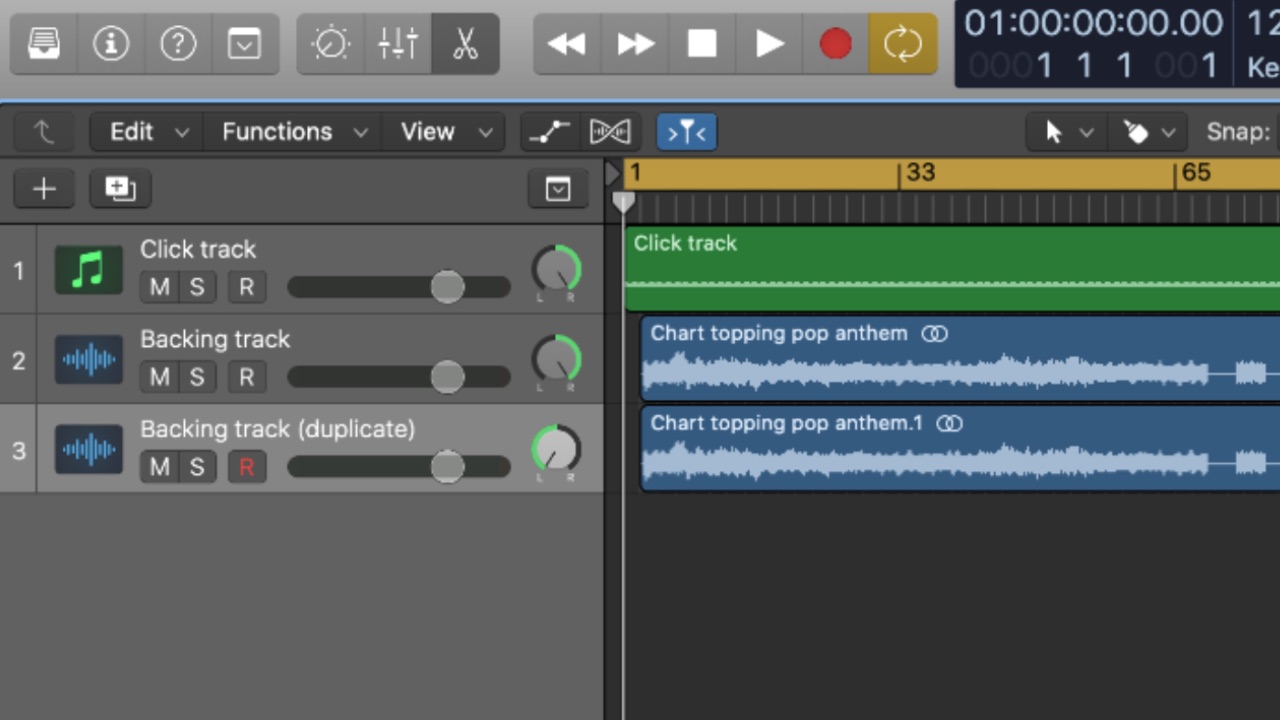 Click and backing tracks